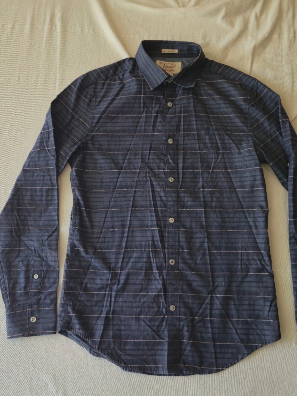 Original Penguin Heritage Slim Fit Men's Button-Up Shirt Size Small